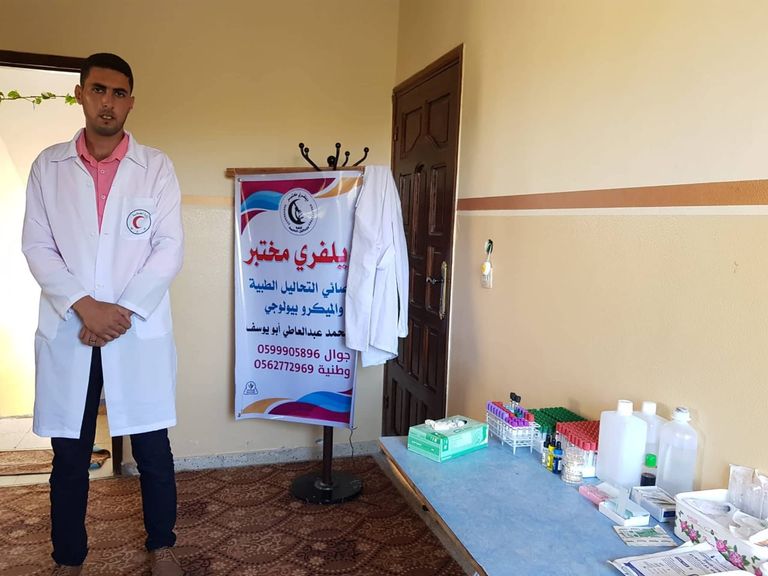 محمد أبو يوسف ومعدات التحاليل