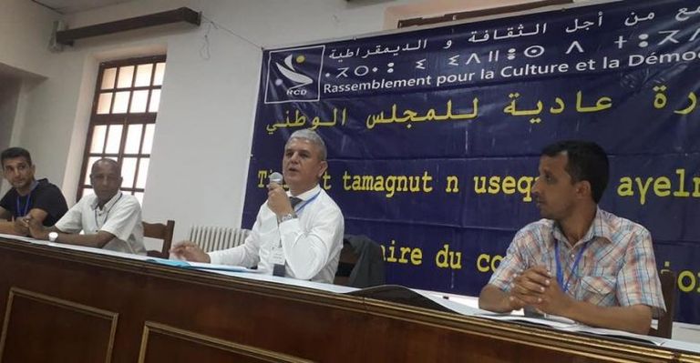 محسن بلعباس رئيس حزب التجمع من أجل والثقافة الديمقراطي في الجزائر