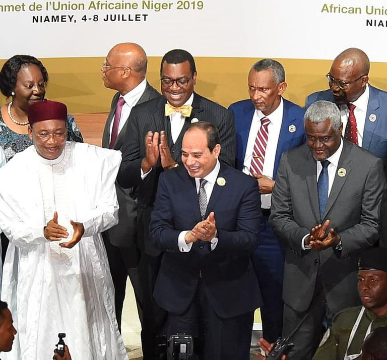 جانب من مشاركة الرئيس السيسي في قمة النيجر