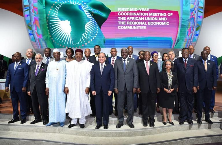 جانب من مشاركة الرئيس السيسي في قمة النيجر