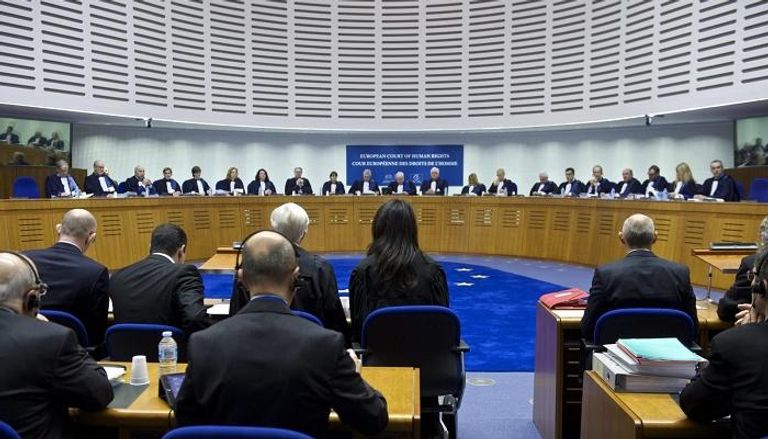 إحدى جلسات المحكمة الأوروبية لحقوق الإنسان