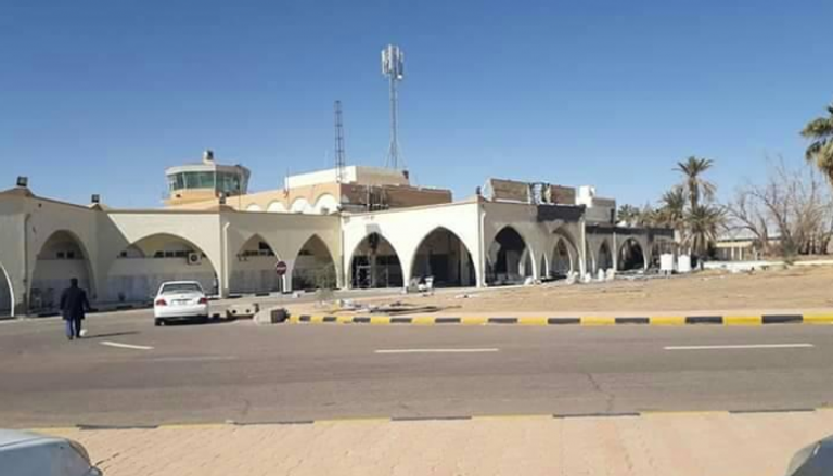 مطار سبها بعد تحرير الجيش الليبي للجنوب 
