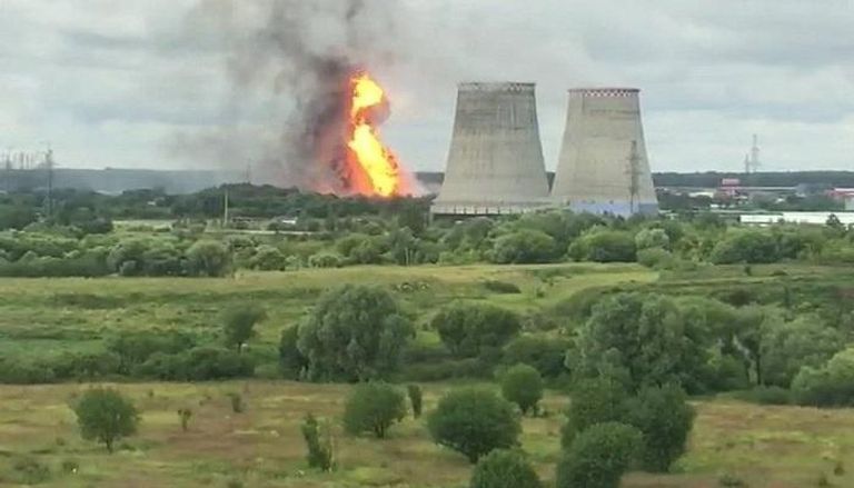 حريق في محطة "سيفيرنايا" لتوليد الكهرباء بمدينة ميتيشي