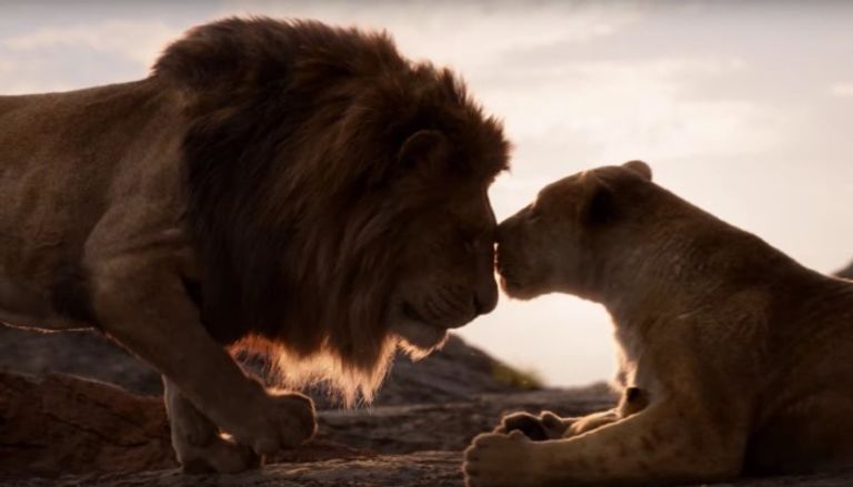 مشهد من فيلم "الأسد الملك"