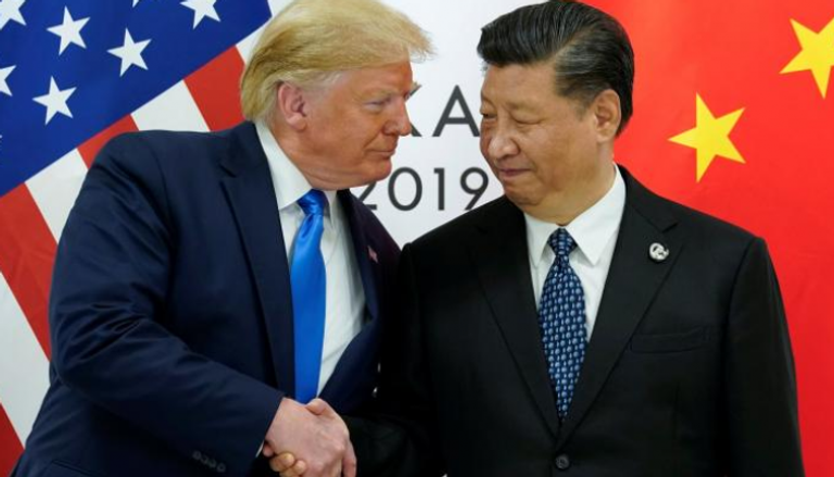 ترامب مع نظيره الصيني في قمة العشرين