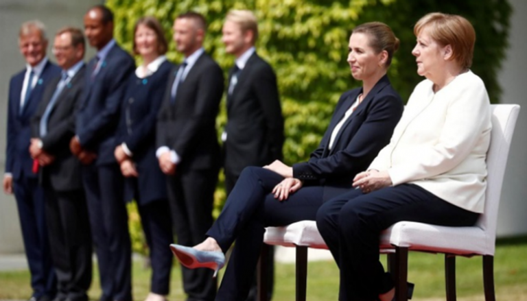 أنجيلا ميركل ورئيسة الوزراء الدنماركية ميتي فريدريكسن