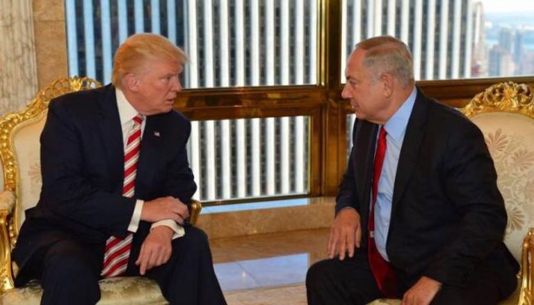 لقاء سابق بين الرئيس الأمريكي ورئيس وزراء إسرائيل