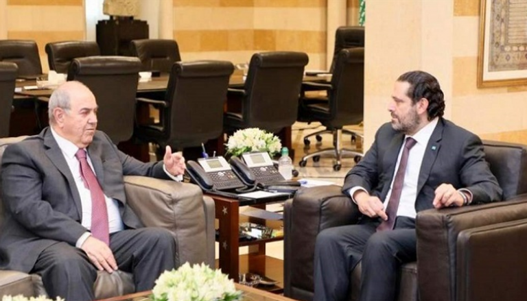 لقاء علاوي والحريري ببيروت - وكالة أنباء الإعلام العراقي