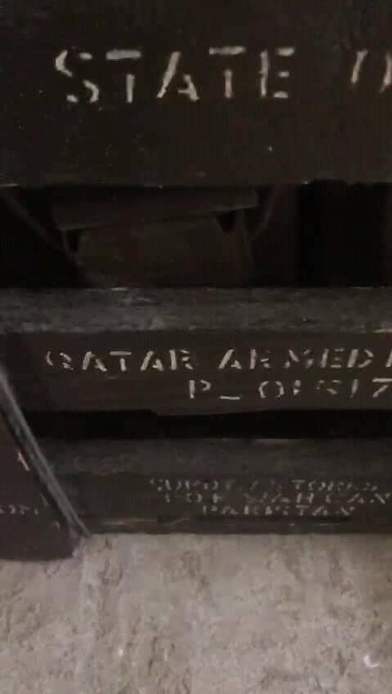 جانب من الأسلحة التي عثر عليها