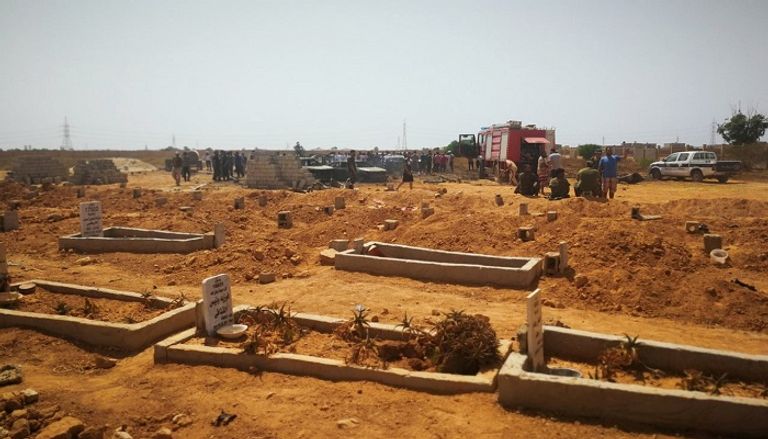 جانب من تفجيرات بنغازي - رويترز 