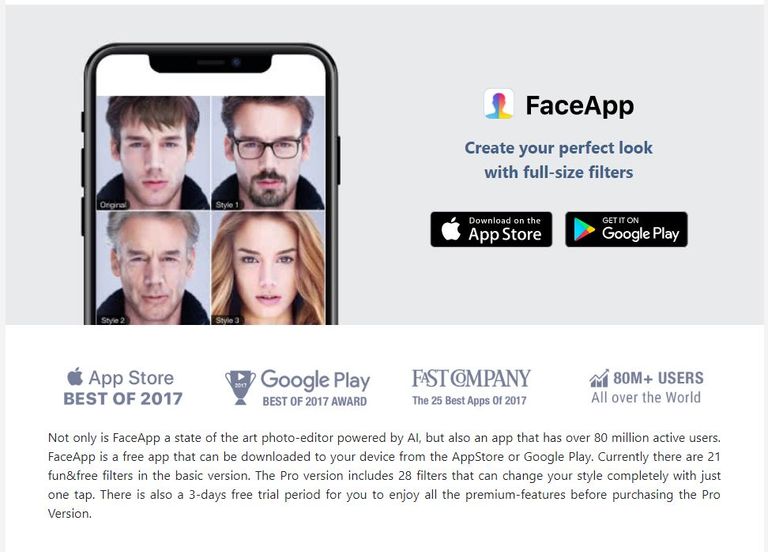 تطبيق FaceApp