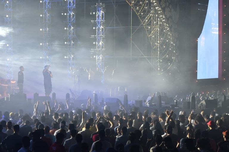 جانب من الحفل على مسرح "درة العروس"