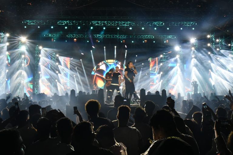 جانب من الحفل على مسرح "درة العروس"