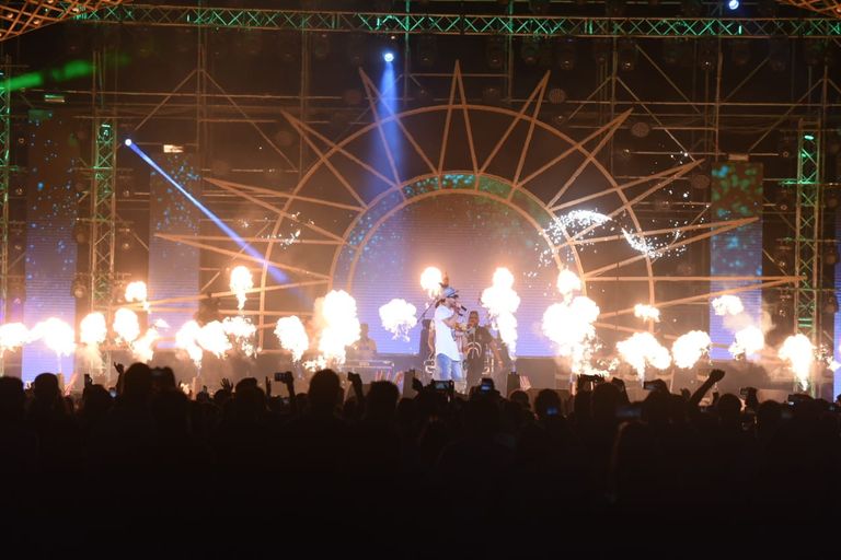 جانب من الحفل على مسرح "درة العروس"