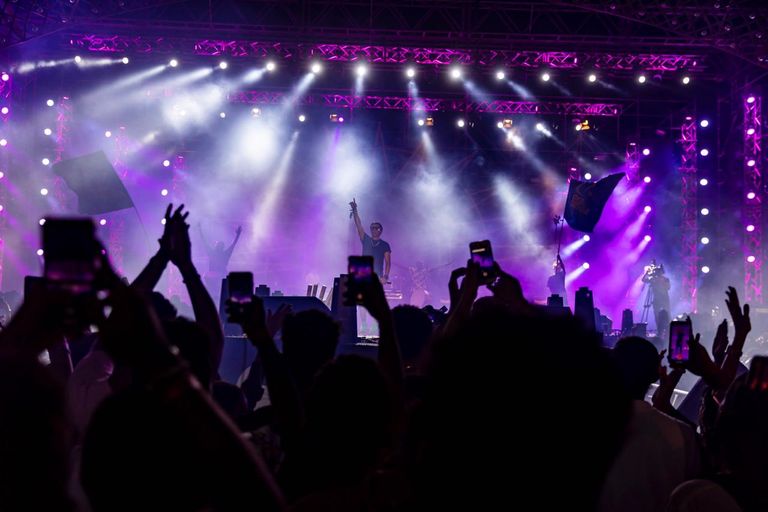 جانب من الحفل على مسرح "درة العروس"