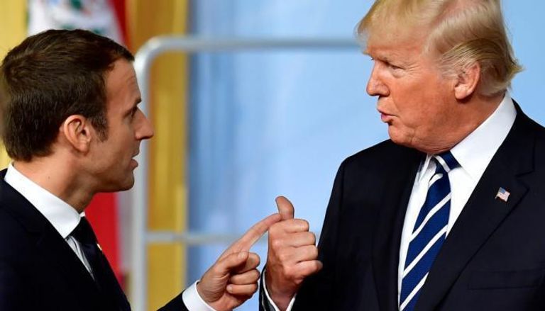 لقاء سابق بين الرئيس الفرنسي ونظيره الأمريكي 