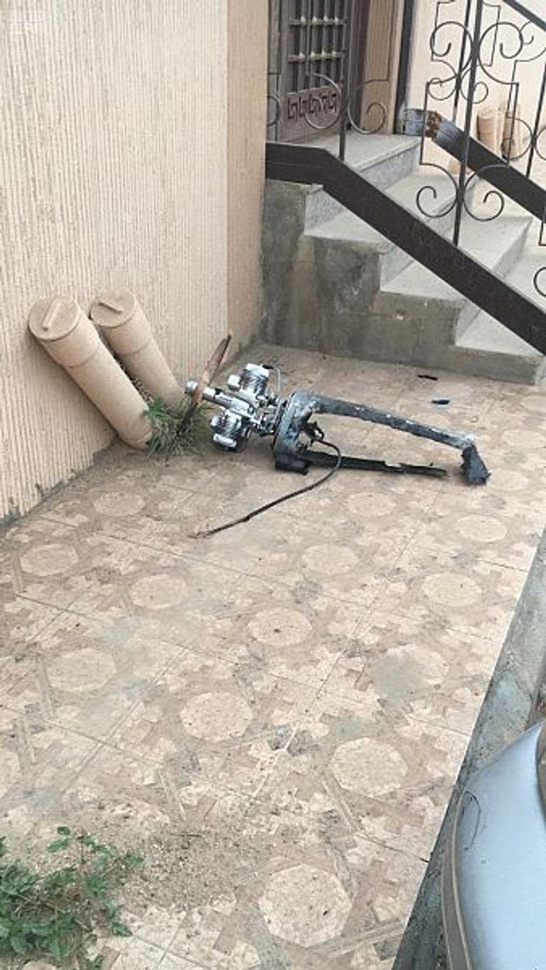 حطام طائرة حوثية بدون طيار - أرشيفية