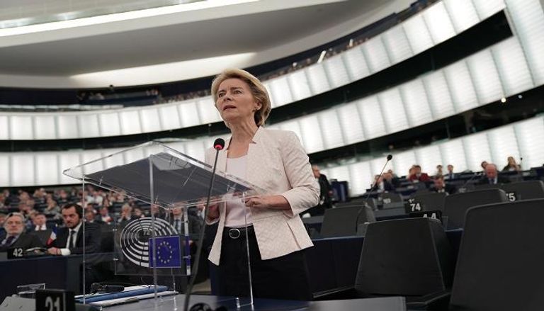 أورسولا خلال جلسة سابقة لها بالبرلمان الأوروبي