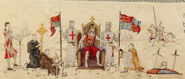 نسيج مصنوع يدوياً يجسد 64 مليون عام من تاريخ مدينة رويستون