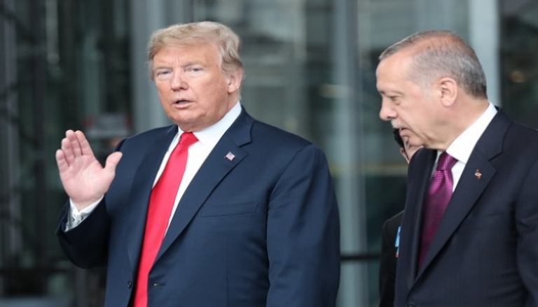 الرئيس الأمريكي دونالد ترامب ونظيره التركي 