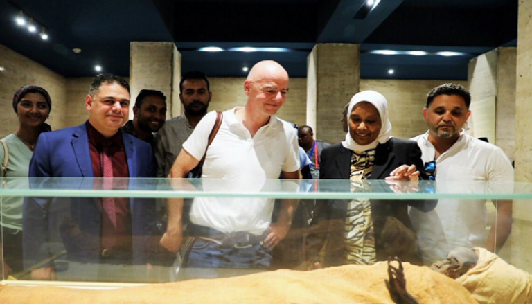 زيارة إنفانتينو للمتحف المصري