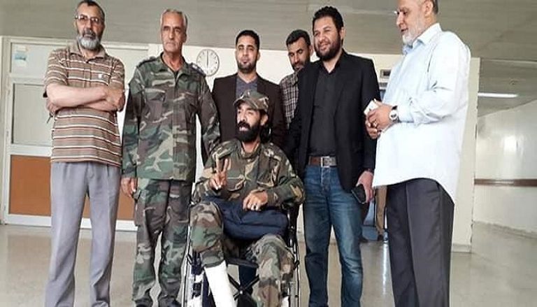 زيارة لجرحى الجيش الليبي