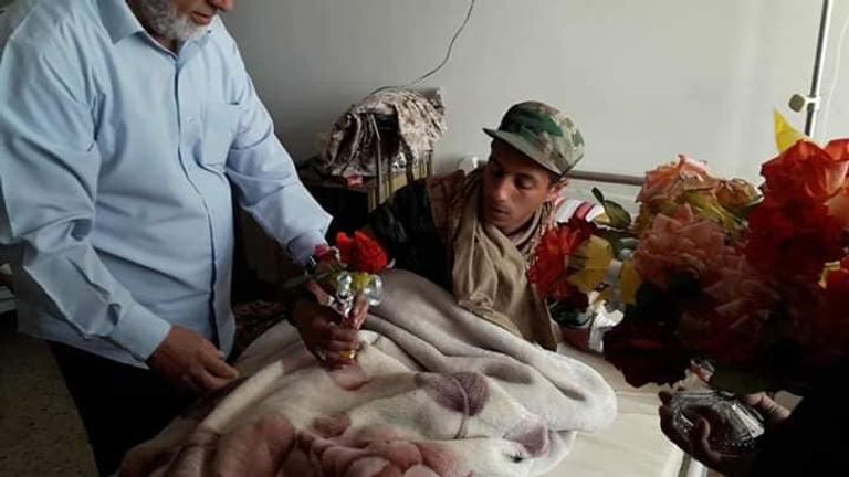 زيارة لجرحى الجيش الليبي