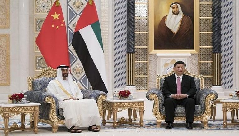 محمد بن زايد يستقبل الرئيس الصيني في الإمارات - أرشيفية