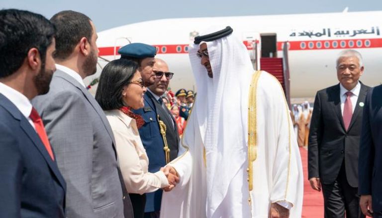 الشيخ محمد بن زايد يصل الصين في زيارة تاريخية