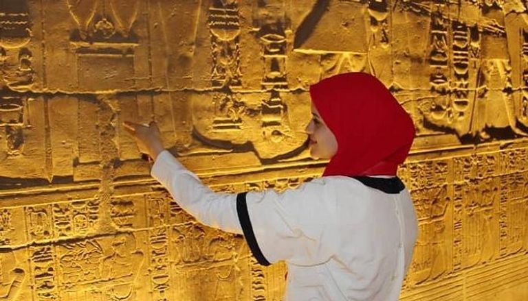 طالبة بكلية الآثار المصرية بمحافظة قنا