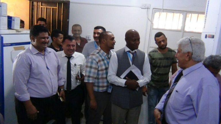 طفل يمني مصاب بالكوليرا