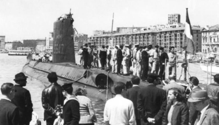 الغواصة فُقِدت قبالة الساحل الجنوبي لفرنسا في 17 يناير 1968