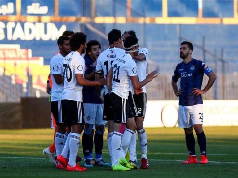 من مباراة الجونة والزمالك