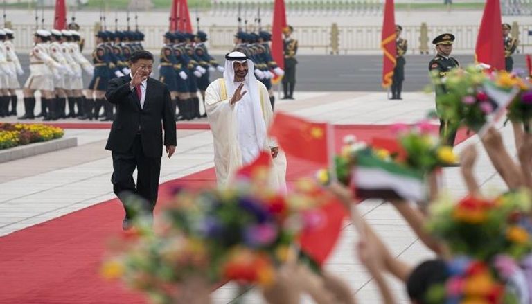 استقبال مميز للشيخ محمد بن زايد آل نهيان في الصين