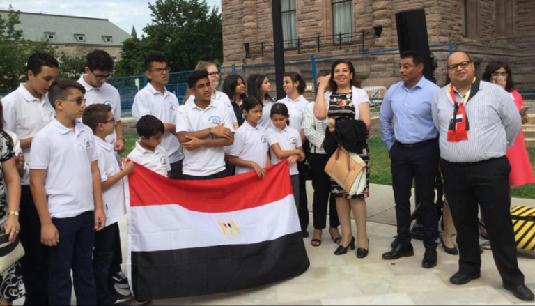 للمرة الأولى.. علم مصر يرفع في برلمان أونتاريو الكندي 