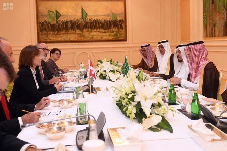 الوزير عادل بن أحمد الجبير والوزيرة باسكال بيريسفيل