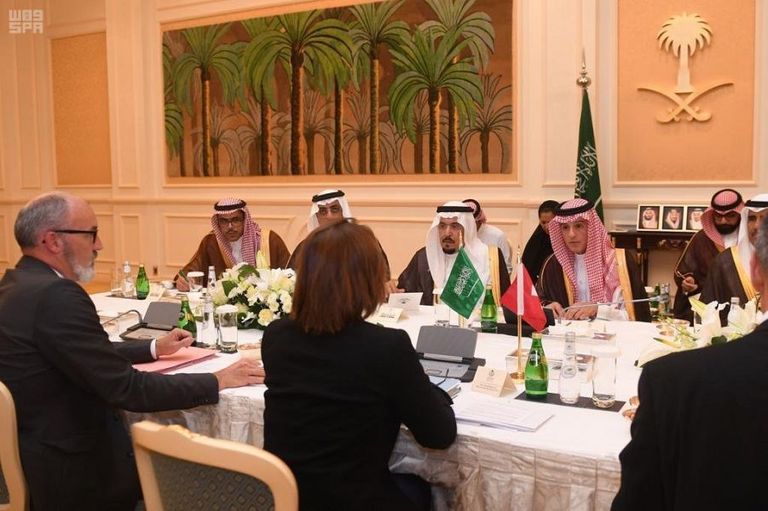 الوزير عادل بن أحمد الجبير والوزيرة باسكال بيريسفيل