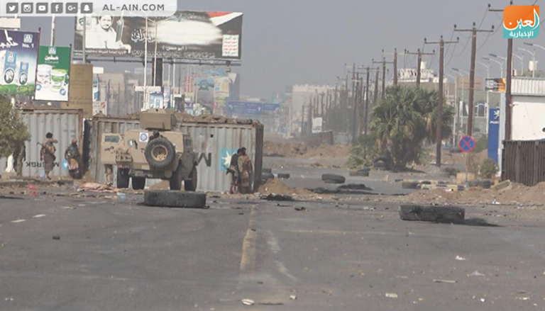 مواقع القوات الحكومية في مدينة الحديدة اليمنية
