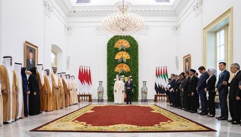 جانب من زيارة الشيخ محمد بن زايد آل نهيان لإندونيسيا