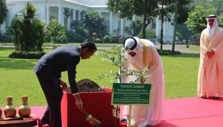 جانب من زيارة الشيخ محمد بن زايد آل نهيان لإندونيسيا
