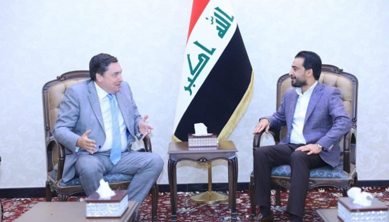   رئيس مجلس النواب العراقي وسفير بريطانيا في بغداد 