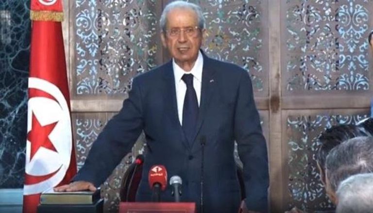 الرئيس التونسي خلال أداء اليمين الدستورية
