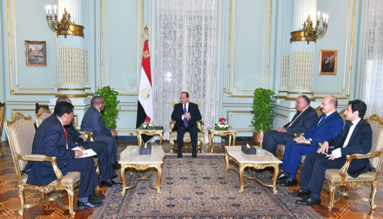 الرئيس عبدالفتاح السيسي يستقبل وزير خارجية إثيوبيا