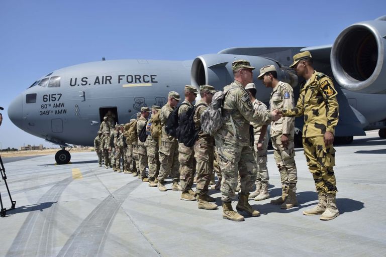 من منـاروات النجم الساطع نسخة 2018 صورة للمدرعة المقاومة للألغام الأمريكية نشرتها السفارة الأمريكية