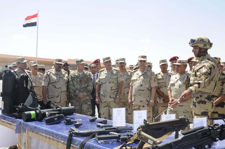 من مناروات النجم الساطع نسخة 2018 صورة للمدرعة المقاومة للألغام الأمريكية نشرتها السفارة الأمريكية