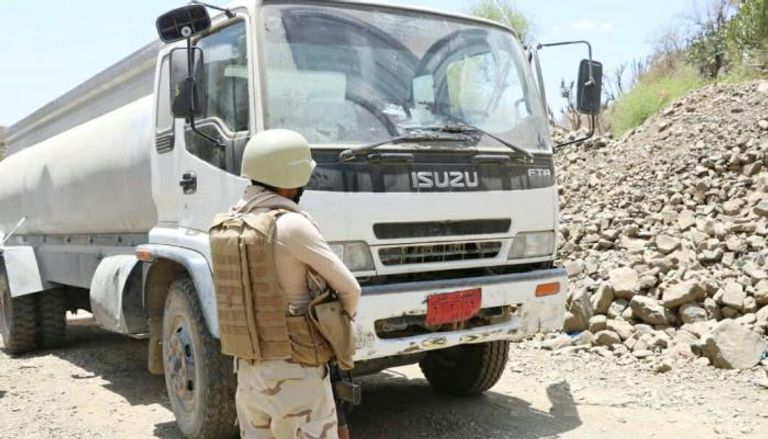 شاحنة تهريب حوثية بحوزة الجيش اليمني-أرشيفية