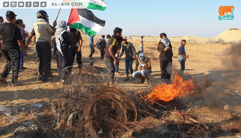 جانب من فعاليات مسيرات العودة