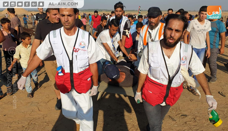 جانب من فعاليات مسيرات العودة