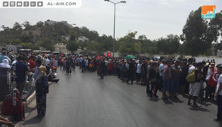 مراسم تشييع جثمان الرئيس التونسي الراحل الباجي قايد السبسي