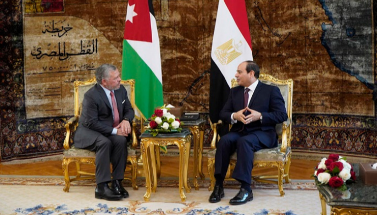 لقاء الرئيس السيسي بالملك عبدالله الثاني 